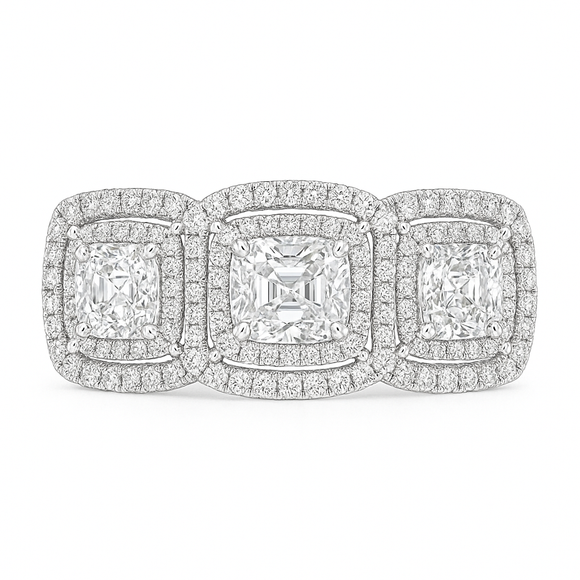 Moissanite Diamond Ring  -  خاتم الماس موزنايت