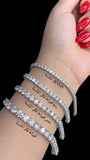 Tennis  Moissanite Diamond Bracelet   | ربع قيراط لكل حبة الماس - تنس  | 0.25