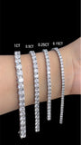 Tennis  Moissanite Bracelet اسوارة الماس الموزنايت   | نص قراط لكل حبة الماس - تنس  | 17.5 قراط الماس