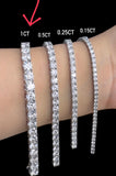 Tennis  Moissanite Diamond Bracelet   | قراط لكل حبة الماس - تنس  |