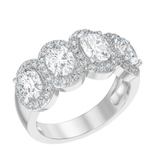 4 Oval  Diamond |  Moissanite Diamond Ring - خاتم الماس موزنايت