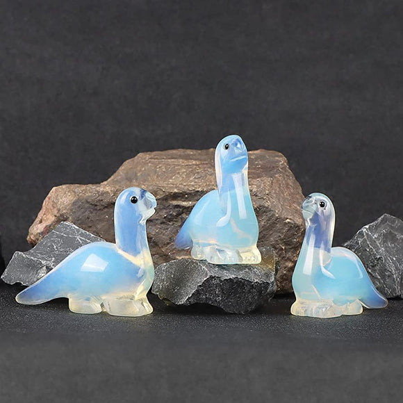 Opalite stone dinosaur - ديناصور الابولايت