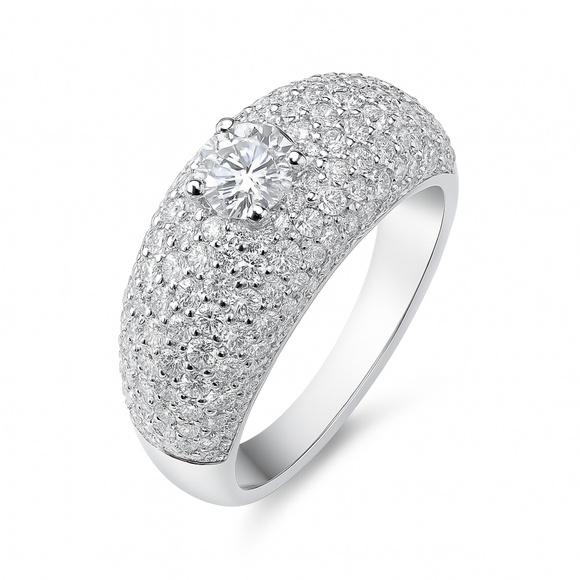 Moissanite Diamond Ring - Regal  -  خاتم الماس موزنايت