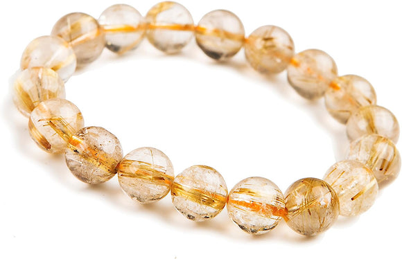 yellow hotel quartz bracelets - إسوارة الروتيل كوارتز الذهبي