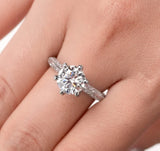 Moissanite Diamond Ring  | 3 Carat -  خاتم الماس موزنايت