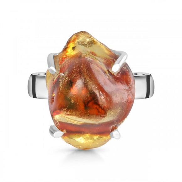 Amber Ring- خاتم حجر العنبر