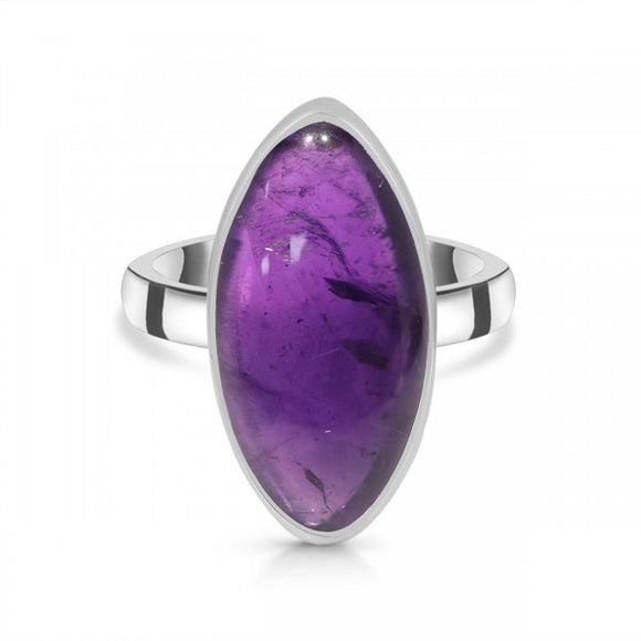 Amethyst Crystal Ring - خاتم حجر الأمثيست