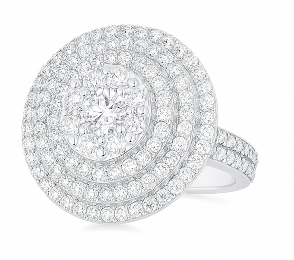Moissanite Diamond Ring - Imperial  -  خاتم الماس موزنايت