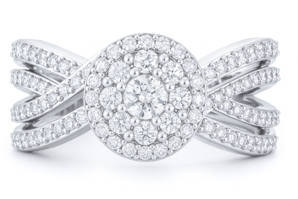 Moissanite Diamond Ring - خاتم الماس موزنايت