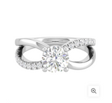 Moissanite Diamond Ring- خاتم الماس الموزنايت