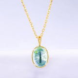 Sky Blue Topaz Necklace - قلادة التوباز الازرق
