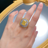 Citrine & White Topaz Ring - خاتم السترين والتوباز الابيض