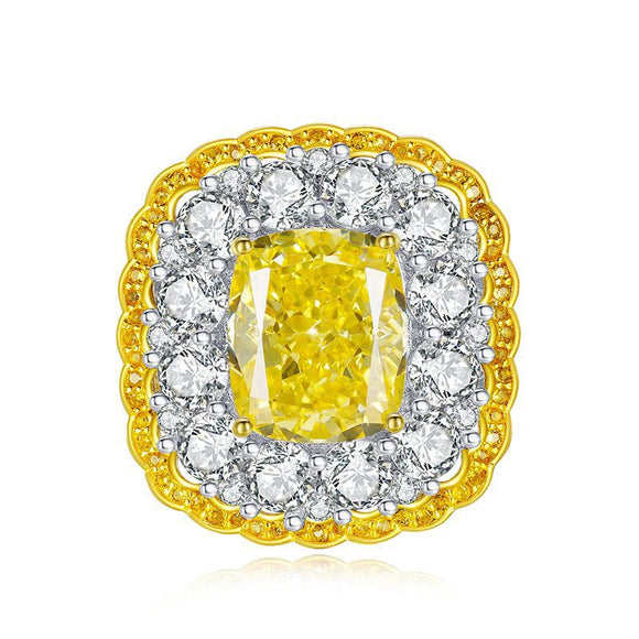 Citrine & White Topaz Ring - خاتم السترين والتوباز الابيض