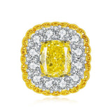 Citrine & White Topaz Ring - خاتم السترين والتوباز الابيض