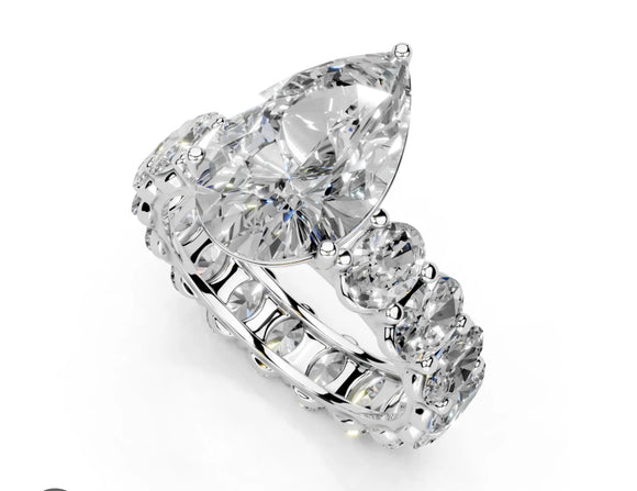 Moissanite Diamond Ring - خاتم الماس موزنايت