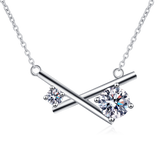 Moissanite Diamond Necklace  قلادة الماس الموزنايت