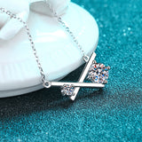 Moissanite Diamond Necklace  قلادة الماس الموزنايت