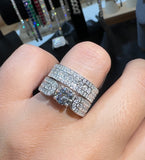 1ct -Brilliant Moissanite Diamond Ring - خاتم الماس موزنايت - قطعتين