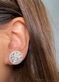 Moissanite Diamond Earring- -حلق الماس الموزنايت