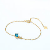 Korean London Blue Topaz Bracelet- اسوارة التوباز الأزرق
