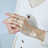 Korean London Blue Topaz Bracelet- اسوارة التوباز الأزرق