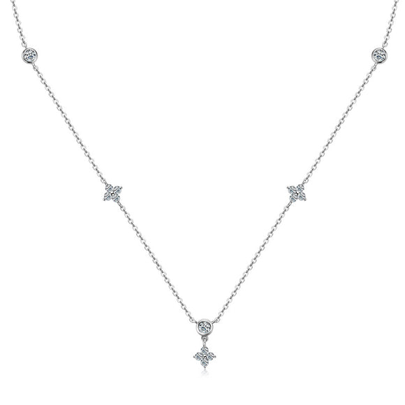 Moissanite Diamond Necklace  قلادة الماس الموزنايت