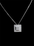 Moissanite diamond necklace -Flawless -   قلادة الماس الموزنايت