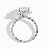 Moonstone & White Topaz Ring -حجر القمر وتوباز ابيض |