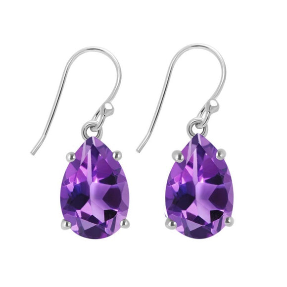 Amethyst Earring - حلق من الأمثيست الخام