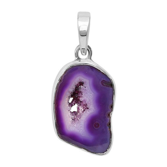 Agate (Purple)Pendant  - تعليقة العقيق الوردي