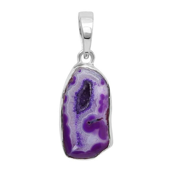 Agate (Purple)Pendant  - تعليقة العقيق الوردي