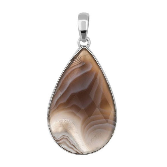 Botswana Agate Pendant-تعليقة عقيق البوتسوانا