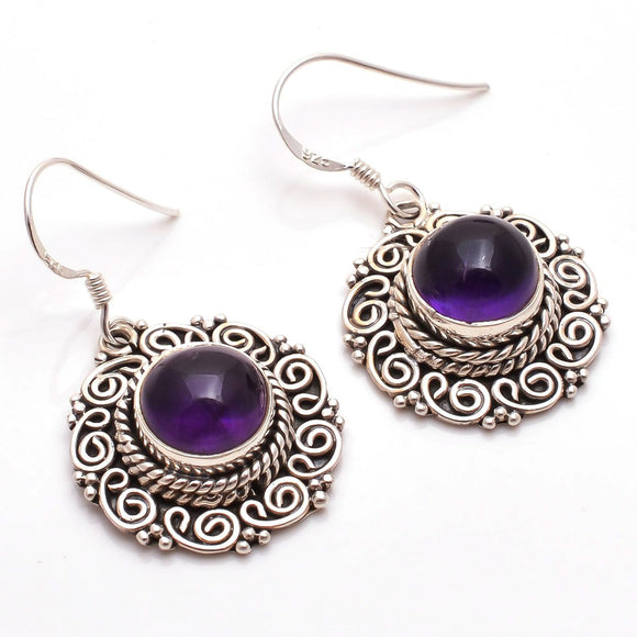 Amethyst earrings - حلق الامثيست