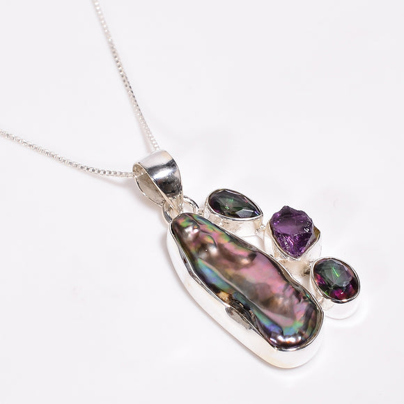 Baroque Pearl Mystic Topaz  - اللؤلؤ - التوباز الصوفي - الأمثيست