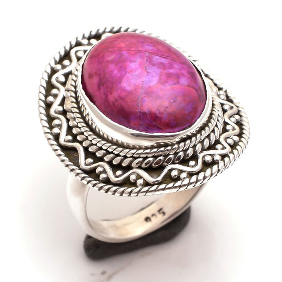 Howlite ring-  خاتم حجر الهولايت