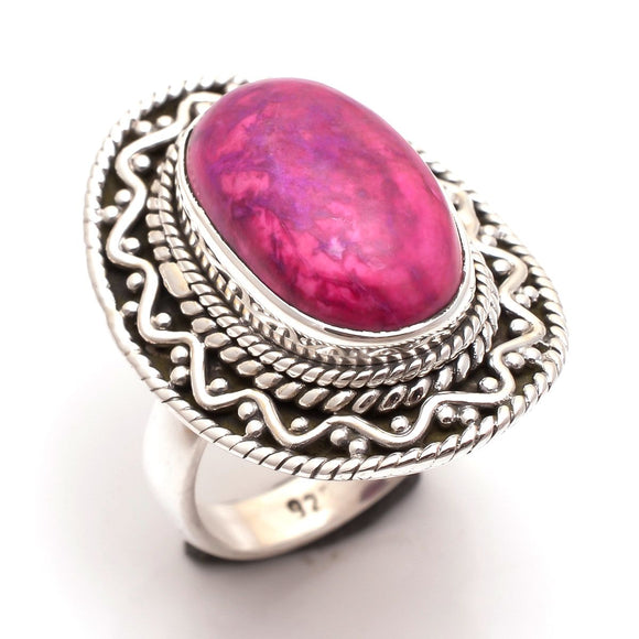 Howlite ring-  خاتم حجر الهولايت