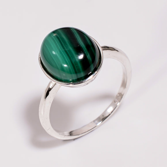 Malachite Gemstone  - خاتم حجر الملاكيت