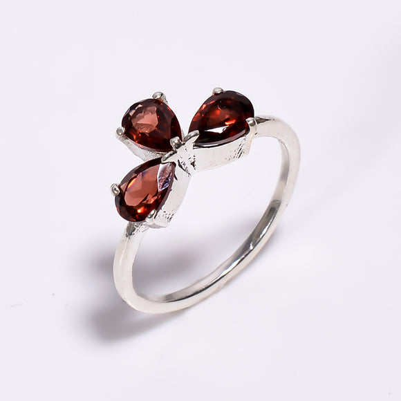 Natural Garnet Rind - خاتم حجر الجارنيت