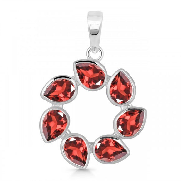 Garnet Pendant-قلادة الجارنيت - قوة، تمكين، مواجهة، شجاعة