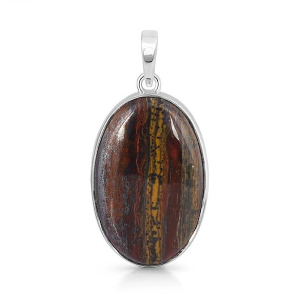 Iron Tiger Eye Pendant - حجر التايجر اي الحديدي