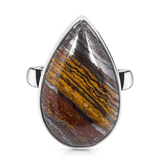 Iron Tiger Eye Ring- خاتم حجر التايجر اي الحديدي