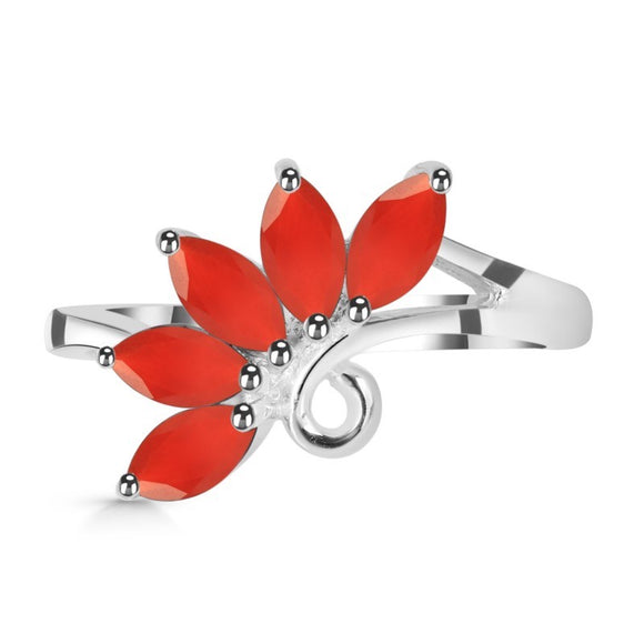 Red Onyx Ring  - الاونيكس الأحمر - يضبط التعلق وفائص الأهتمام والعطاء