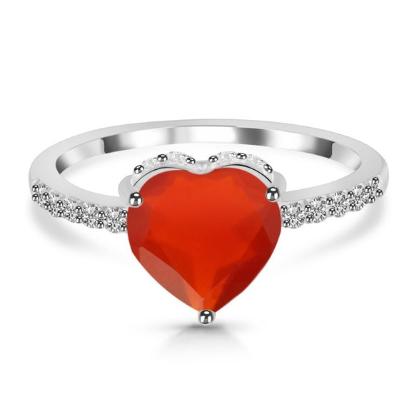 Carnelian Gemstone Ring- خاتم حجر الكارنيليان