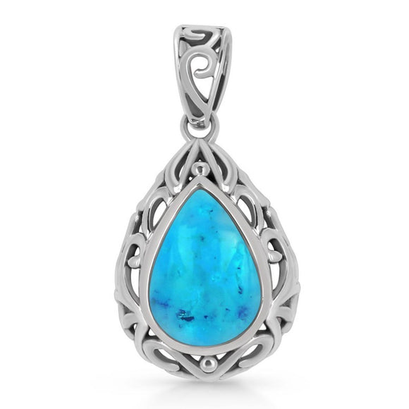 Turquoise Raw Gemstone - تعليقة الفيروز