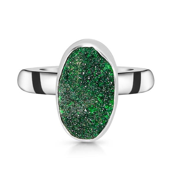 Uvarovite Ring - خاتم أوفاروفيت | يعزز الثراء والتقبل وينسف شعور النقص والقلة والندرة