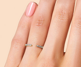 White Topaz Ring - حجر التوباز الابيض