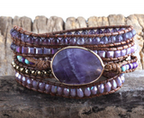 AMETHYST BRACELET - إسوارة حجر الأمثيست | حدس، سلام، تحفيز