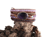 AMETHYST BRACELET - إسوارة حجر الأمثيست | حدس، سلام، تحفيز