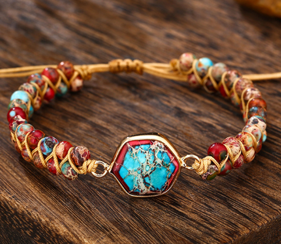 PINK JASPER  BRACELET - إسوارة حجر الجاسبر  | حب، عاطفة، انسجام ،