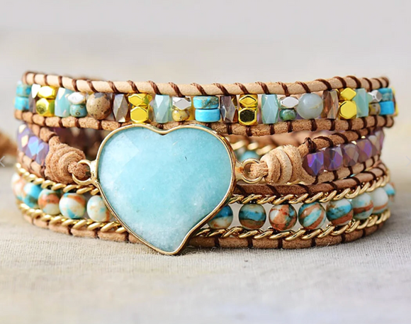 AMAZONITE  BRACELET - اسوارة حجر الامازونايت  | احترام الذات، الجذب، موازنة الانوثة والذكورة